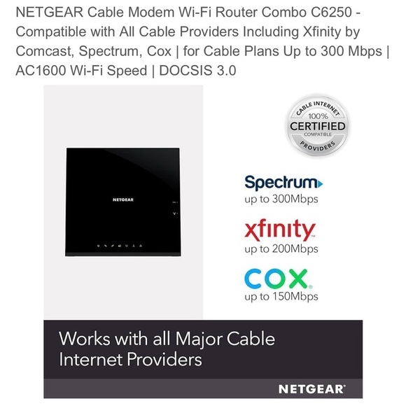 NETGEAR Black Modem-Router Combo - Picture 3 of 8